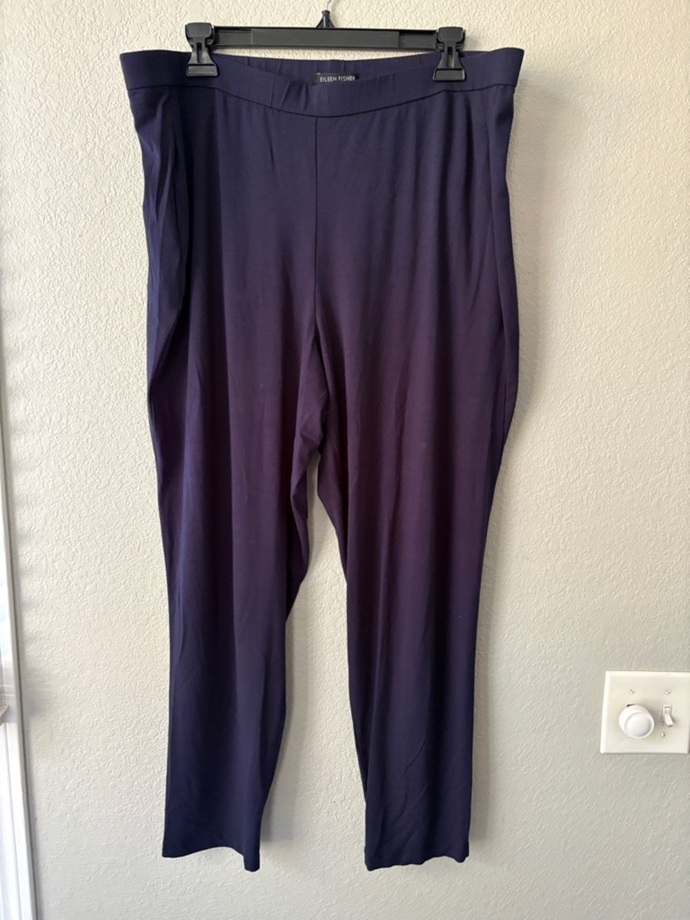 Eileen Fisher Straight Leg Ponte Pants in navy